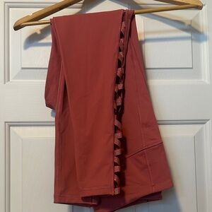 Victoria's Secret Ruffled Pink Leggings